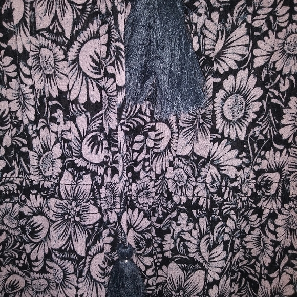 Knox Rose | Pink Floral Boho Blouse Sz S - Picture 4 of 6